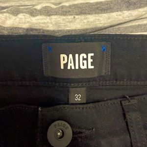 Mens PAIGE designer black jeans slim fit 32x30 NWOT